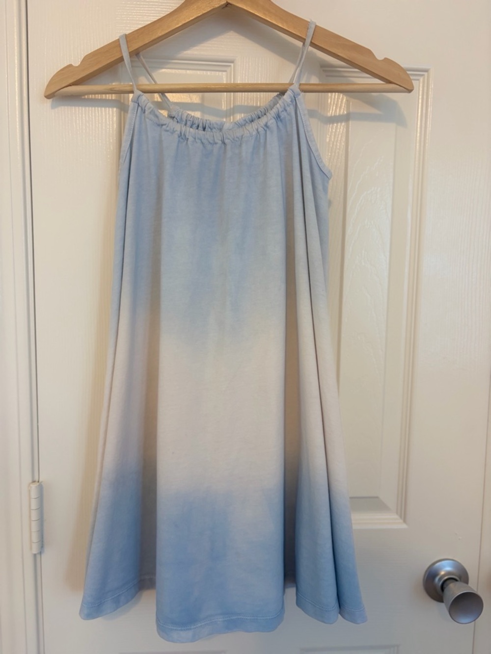 Zara kids girls Light Blue Ombre Spaghetti Strap dress size 8